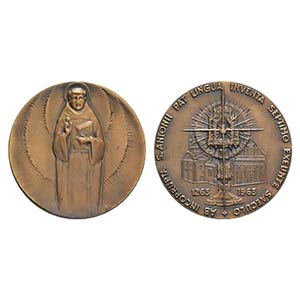S. Antonio da Padova. Æ Medal 1963 (59mm, ... 