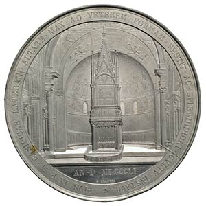 Papal, Pio IX (1846-1878). AR uniface Medal ... 