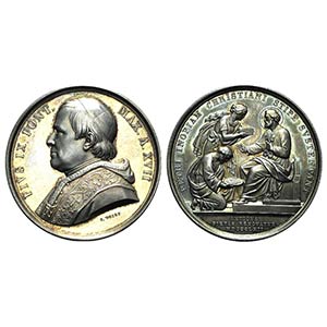 Papal, Pio IX (1846-1878). AR Medal 1862 ... 