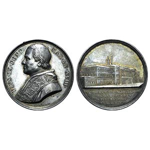 Papal, Pio IX (1846-1878). AR Medal 1863 ... 