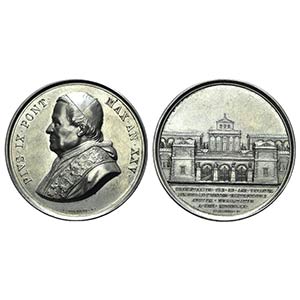 Papal, Pio IX (1846-1878). AR Medal 1870 ... 
