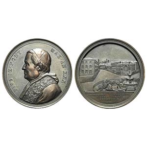 Papal, Pio IX (1846-1878). Æ Medal 1875 ... 
