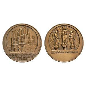 France, Æ Medal 1863 (55mm, 73.19g, 12h), ... 