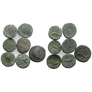 Apulia, Brundisium, lot of 7 Æ coins, to be ... 