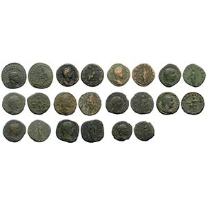 Lot of 11 Roman Imperial Æ coins, including ... 