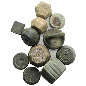 Lot of 11 Æ Byzantine and Medieval Weights. ... 