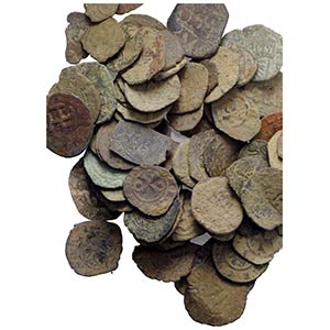 Lot of about 110 BI Medieval coins, to be ... 