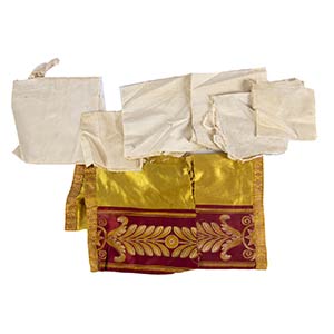 SILK FABRIC REMNANTS1790 - 1820Condition ... 