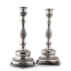 PAIR OF STERLING SILVER CANDLESTIKS (925‰) ... 
