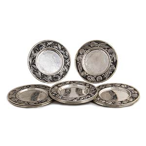 AN ITALIAN SOLID 800‰ SILVER SET OF 12  ... 