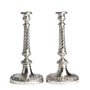 ANTIQUE PAIR OF SOLID 833‰  SILVER - ... 