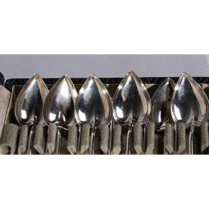 STERLING SILVER (925%) SET OF 12 ... 