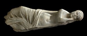 Roman Grey Marble Statue of a Sleeping ... 