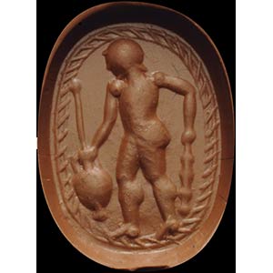 An intaglio on an etruscan ... 