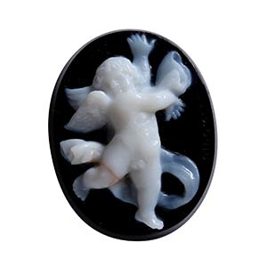 A fine, two-layer  onyx cameo by ... 