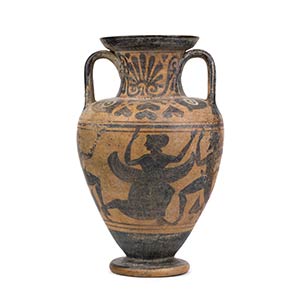 Etruscan Black-Figure Neck Amphora ... 