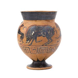 Etruscan Black-Figure Cup With Animals ... 