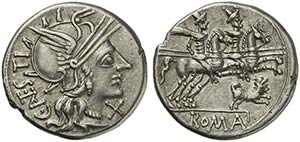 C. Antestius, Denarius, Rome, 146 BC AR (g ... 
