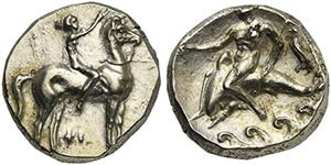 Apulia, Tarentum, Nomos, ca. 332-302 BCAR (g ... 