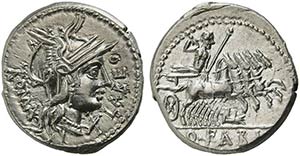 Q. Fabius Labeo, Denarius, Rome, 124 BCAR (g ... 