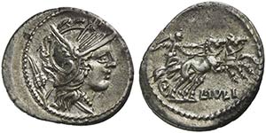 L. Julius, Denarius, Rome, 101 BCAR (g 3,70; ... 