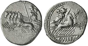 C. Vibius C.f. Pansa, Denarius, Rome, 90 ... 
