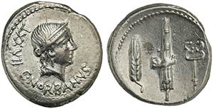 C. Norbanus, Denarius, Rome, 83 BCAR (g ... 