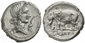 Q. Caecilius Metellus Pius, Denarius, North ... 