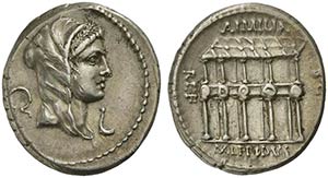 M. Aemilius Lepidus, Denarius, Rome, 61 BCAR ... 