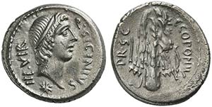 Q. Sicinius and C. Coponius, Denarius, Mint ... 