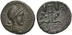 C. Julius Caesar, Denarius, Spain, 46-45 ... 