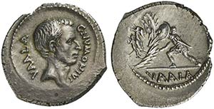 C. Numonius Vaala, Denarius, Rome, 41 BCAR ... 