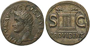 Divus Augustus, As struck under Tiberius, ... 