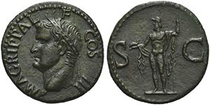 Agrippa, As struck under Gaius, Rome, AD ... 