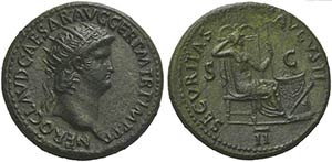 Nero (54-68), Dupondius, Rome, ca. AD 64AE ... 