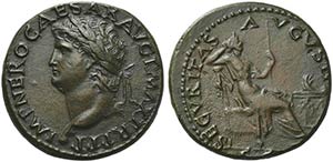 Nero (54-68), Dupondius, Lugdunum, ca. AD ... 