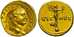 Vespasian (69-79), Aureus, Rome, AD 72-73IMP ... 