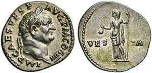 Vespasian (69-79), Denarius, Rome, AD ... 