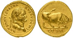 Vespasian (69-79), Aureus, Rome, AD 75AV (g ... 