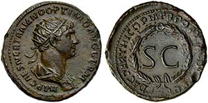 Trajan (98-117), As, Rome for Antioch, AD ... 