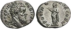 Pertinax (193), Denarius, Rome, January - ... 