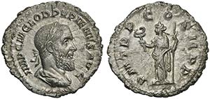Pupienus (238), Denarius, Rome, April - June ... 
