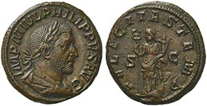 Philip I (244-249), As, Rome, AD 244-249AE ... 