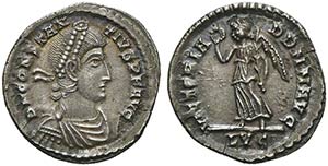 Constantius II (337-361), Reduced siliqua, ... 