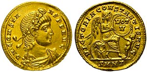 Constans (337-350), Solidus, Nicomedia, AD ... 