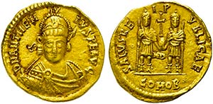 Anthemius (467-472), Solidus, Mediolanum, AD ... 