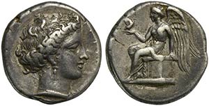 Bruttium, Terina, Stater, ca. 300-356 BCAR ... 
