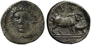 Sicily, Abakainon, Litra, ca. 420-410 BCAR ... 