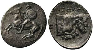 Sicily, Gela, Litra, ca. 430-425 BCAR (g ... 