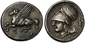 Corinthia, Corinth, Stater, ca. 375-300 BCAR ... 